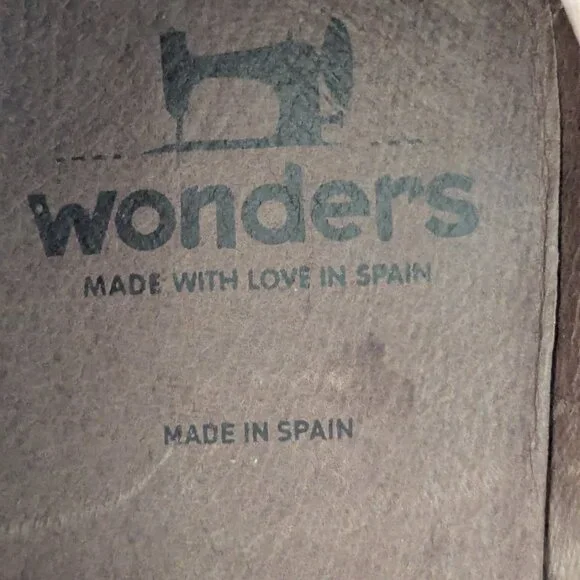 Wonders black smooth/patent two-tone leather wedge slip-ons | EU 42/US 11 - Picture 7 of 8